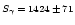 $\scriptstyle{S_\gamma\,=\,1424\,\pm\,71}$