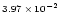 $\scriptstyle{3.97\,\times\,10^{-2}}$