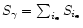 $S_\gamma=\sum_{i_{\rm e}}S_{i_{\rm e}}$
