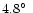 $4.8\hbox{$^\circ$ }$