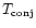 $T_{\rm conj} $