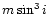 $m\sin^{3}i$