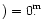 $) = 0\hbox{$.\!\!^{\rm m}$ }$