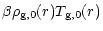 $\displaystyle \beta \rho_{\rm g,0}(r) T_{\rm g,0}(r)$