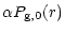 $\displaystyle %
\alpha P_{\rm g,0}(r)$