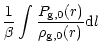 $\displaystyle {1\over \beta} \int {P_{\rm g,0}(r) \over
\rho_{\rm g,0}(r)}{\rm d}l$