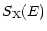 $\displaystyle %
S_{\rm X}(E)$