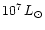 $ 10^7\, L_\odot$