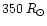 $350\,R_\odot$