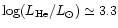 $\log(L_{\rm
He}/L_\odot)\simeq 3.3$