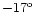 $-17^{\rm o}$