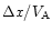 $\Delta x/V_\mathrm{A}$