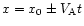 $x=x_0\pm
V_{\mathrm{A}}t$