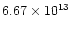 $6.67\times 10^{13}$