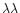 $\lambda \lambda $