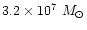 $3.2\times10^7~M_\odot$