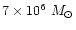 $7\times10^6~M_\odot$
