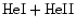 ${\rm HeI} + {\rm HeII}$