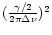 $(\frac{\gamma/2}{2\pi\Delta\nu})^2$