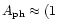 $A_{\rm ph}\approx (1$