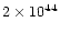 $2\times 10^{44}$