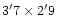 $3'7 \times 2'9$