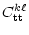 $\displaystyle C^{k\ell}_{\rm tt}$