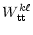 $\displaystyle W^{k\ell}_{\rm tt}$