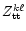 $Z^{k\ell}_{\rm tt}$