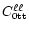 $C^{\ell\ell}_{\rm0tt}$