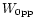 $W_{\rm0pp}$