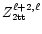 $Z^{\ell+2,\ell}_{\rm 2tt}$