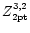 $Z_{\rm 2pt}^{3,2}$