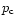 $p_{\rm c}$