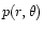 $p(r,\theta)$