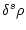 $\displaystyle %
\delta^s\rho$