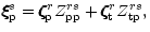 $\displaystyle \xi\hspace{-.18cm}\xi\hspace{-.18cm}\xi^s_{\rm p}=\zeta\hspace{-....
...\rm pp}+\zeta\hspace{-.19cm}\zeta\hspace{-.19cm}\zeta^r_{\rm t}Z^{rs}_{\rm tp},$