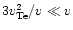 $3v_{\rm Te}^2/v\ll v$