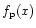 $f_{\rm p}(x)$