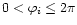 $0<\varphi _i\leq2\pi$
