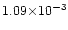 $1.09{\times}10^{-3}$