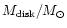 $M_{\rm disk}/M_{\odot}$