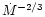 $\dot{M}^{-2/3}$