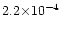 $2.2{\times}10^{-4}$