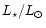 $L_{\star}/L_{\odot}$