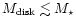 $M_{\rm disk}\lesssim M_{\star}$