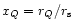 $x_Q=r_Q/r_{\rm s}$