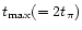 $t_{\rm max} (=2t_\pi)$