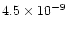$4.5\times 10^{-9}$