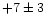 $+7\pm3$